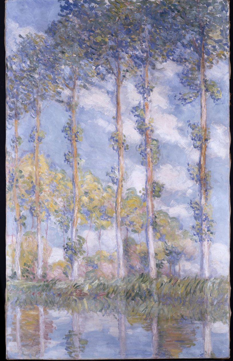 Poplarna av Claude Monet