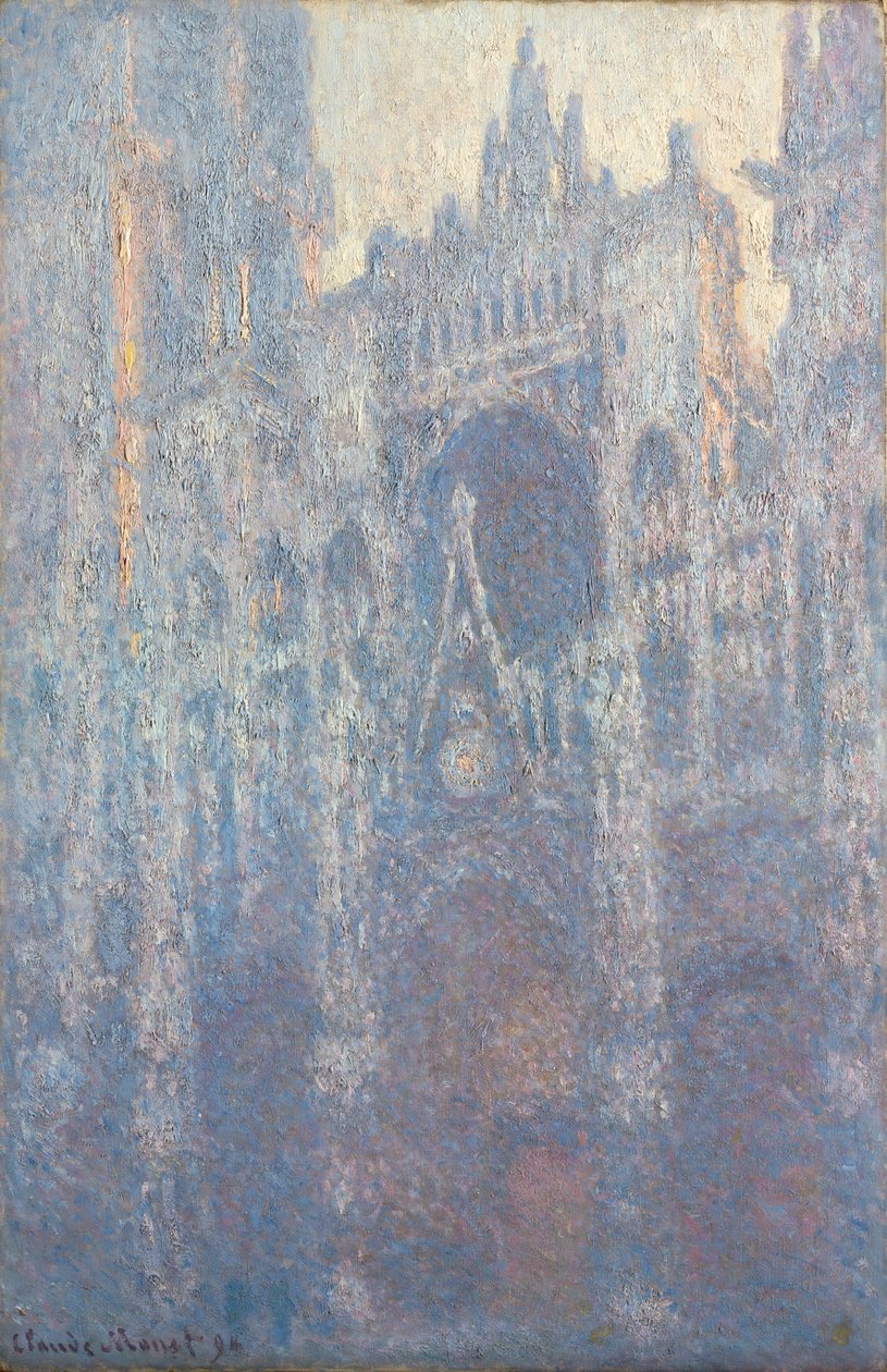 Portalen till Rouenkatedralen i morgonljus av Claude Monet
