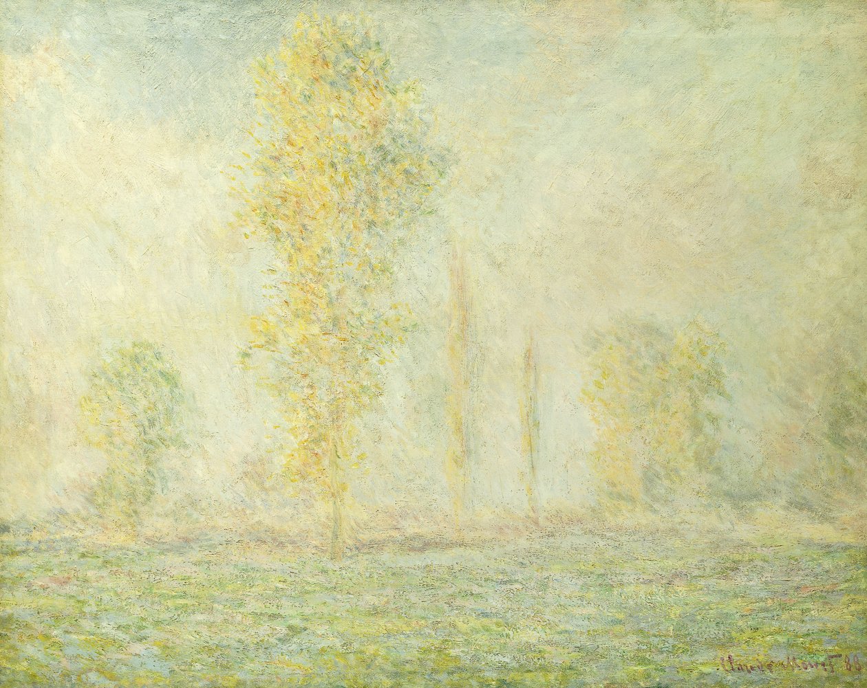 Prärien i Giverny; La Prairie a Giverny, 1888 av Claude Monet