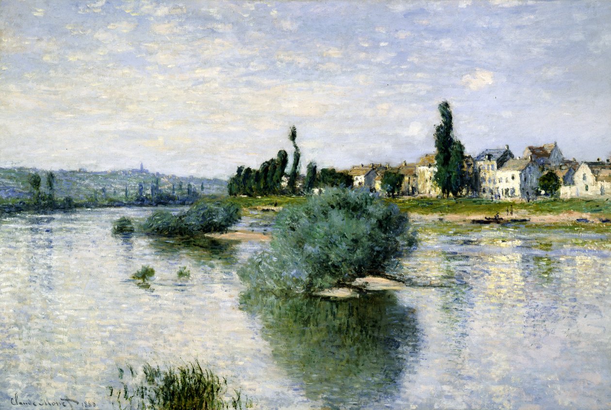 Seinen vid Lavacourt av Claude Monet