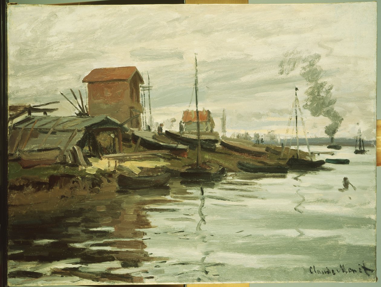 Seinen vid Petit-Gennevilliers, 1872 av Claude Monet
