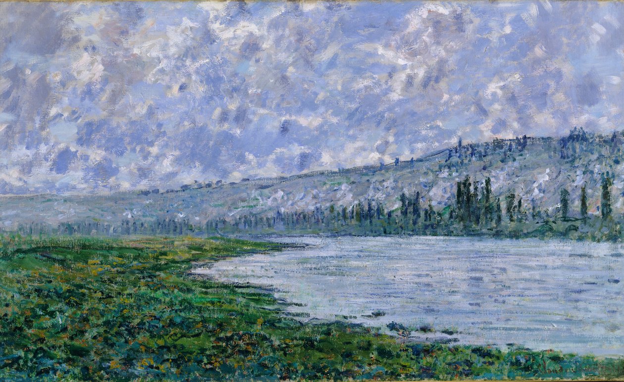 Seinen i Vétheuil, 1880 av Claude Monet