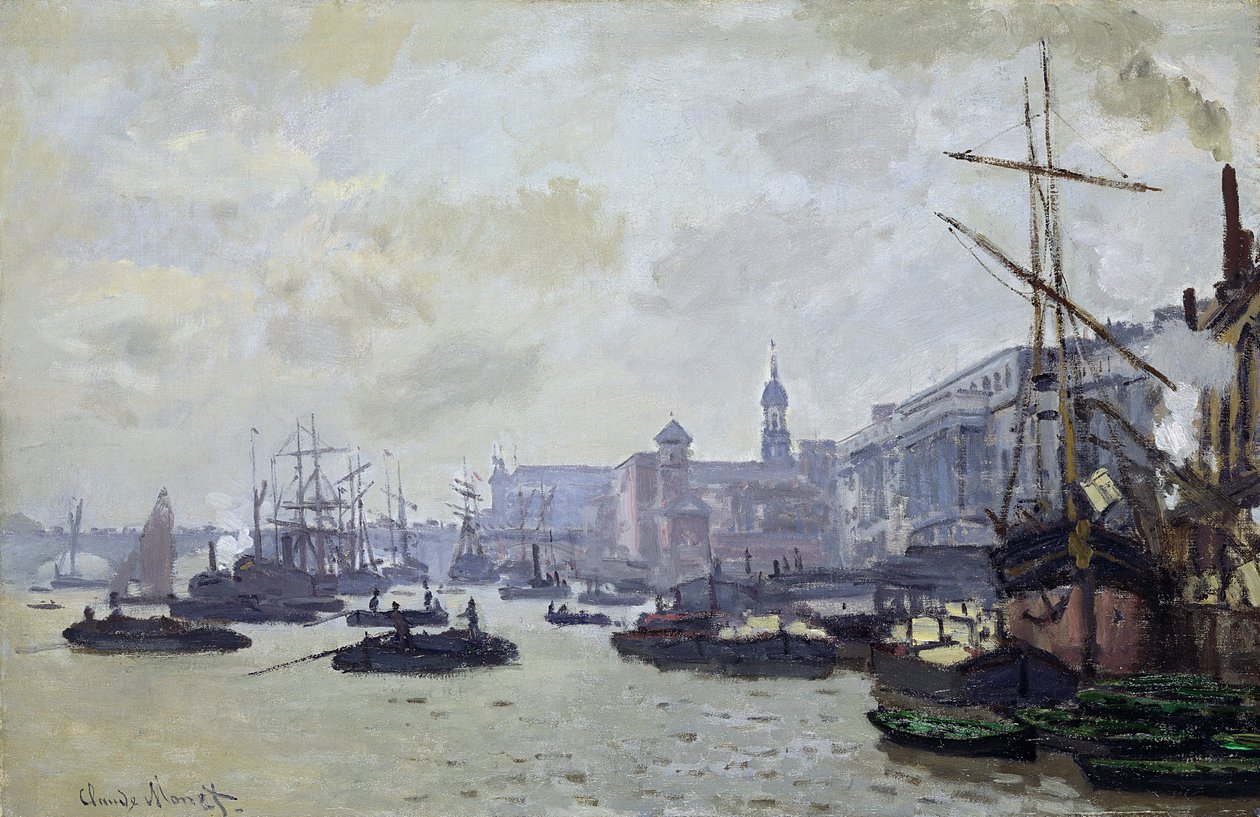 Themsen vid London av Claude Monet
