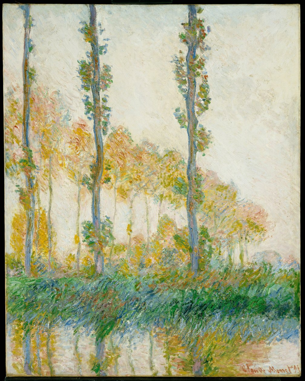 De tre träden, hösten, 1891 av Claude Monet