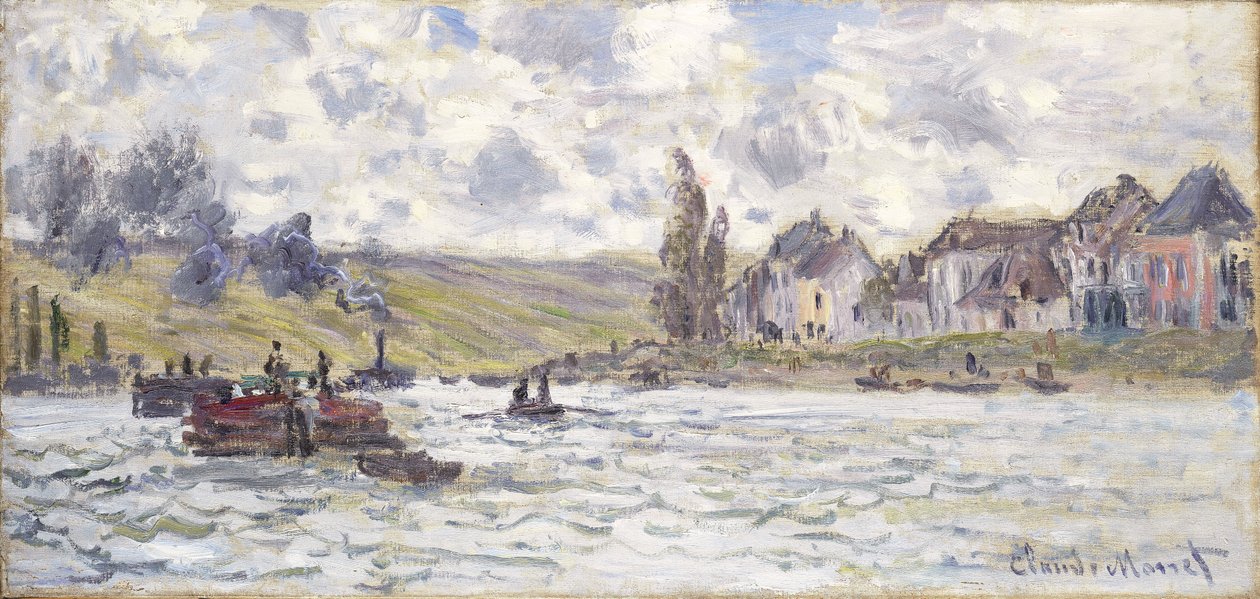 Byn Lavacourt, 1878 av Claude Monet