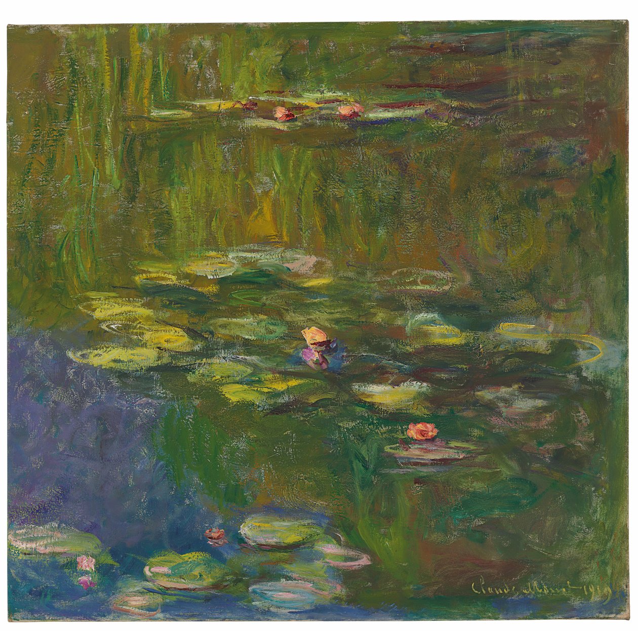 Näckrosdammen, 1919 av Claude Monet