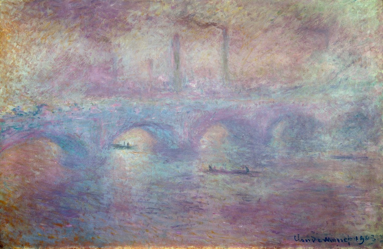 Waterloo-bron, Dimeffekt, 1903 av Claude Monet