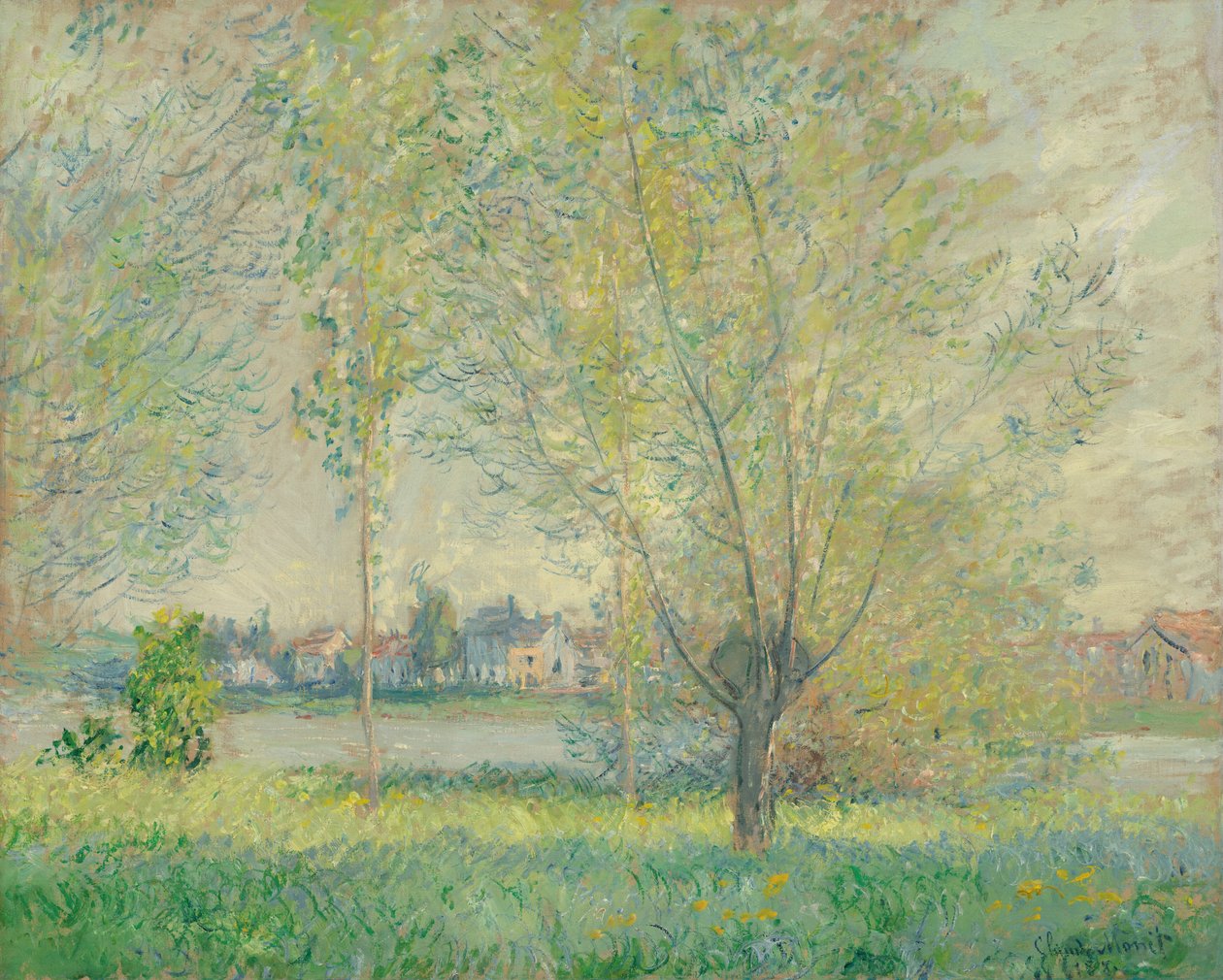 Willows, 1880. av Claude Monet