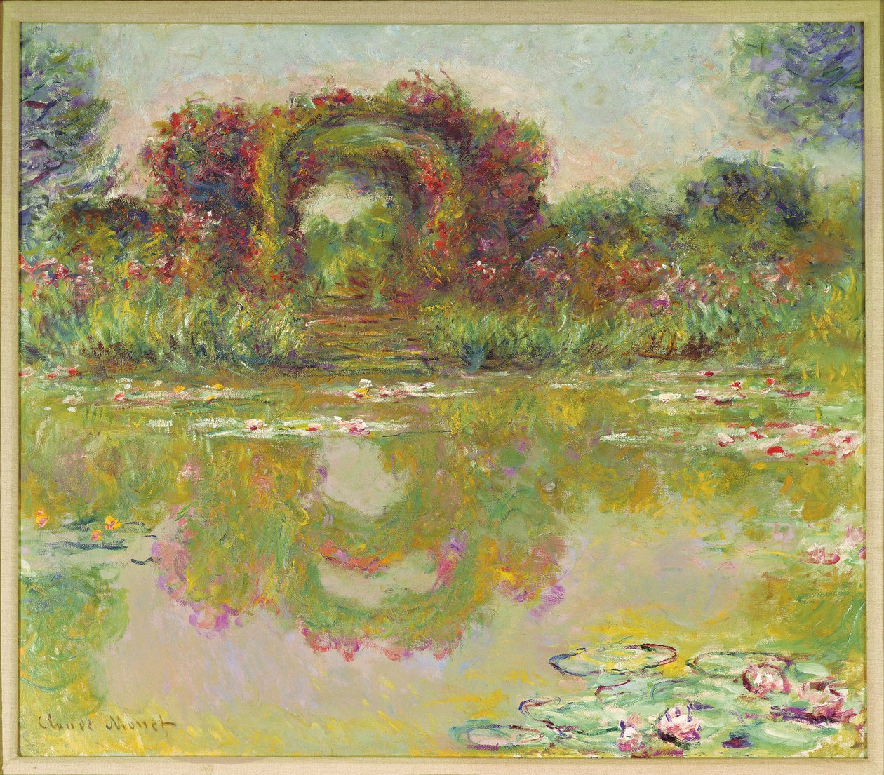 Rosornas valv, Giverny av Claude Monet