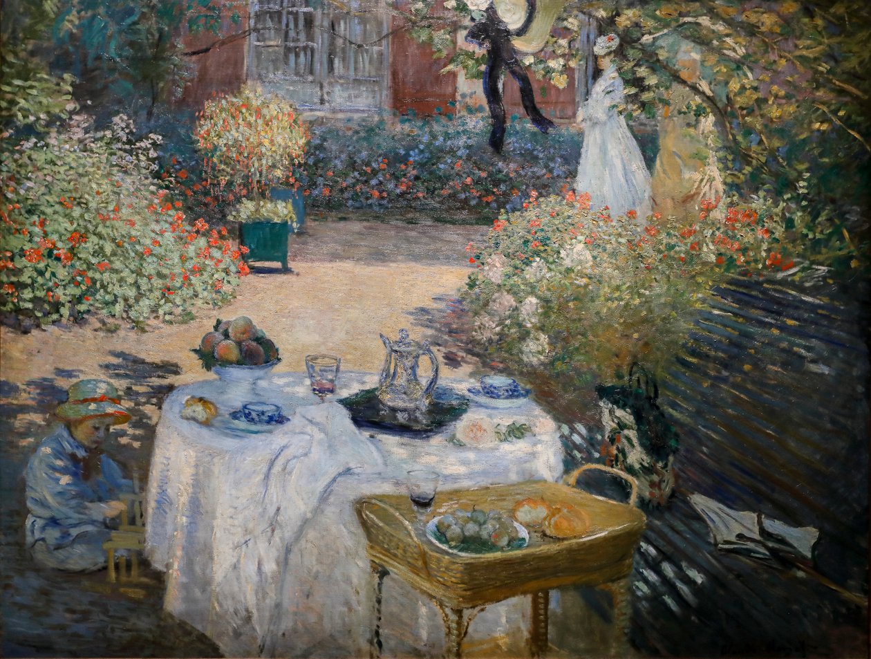 Lunchen: dekorativ panel av Claude Monet