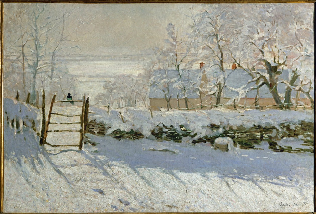 Skatan (olja på duk) av Claude Monet