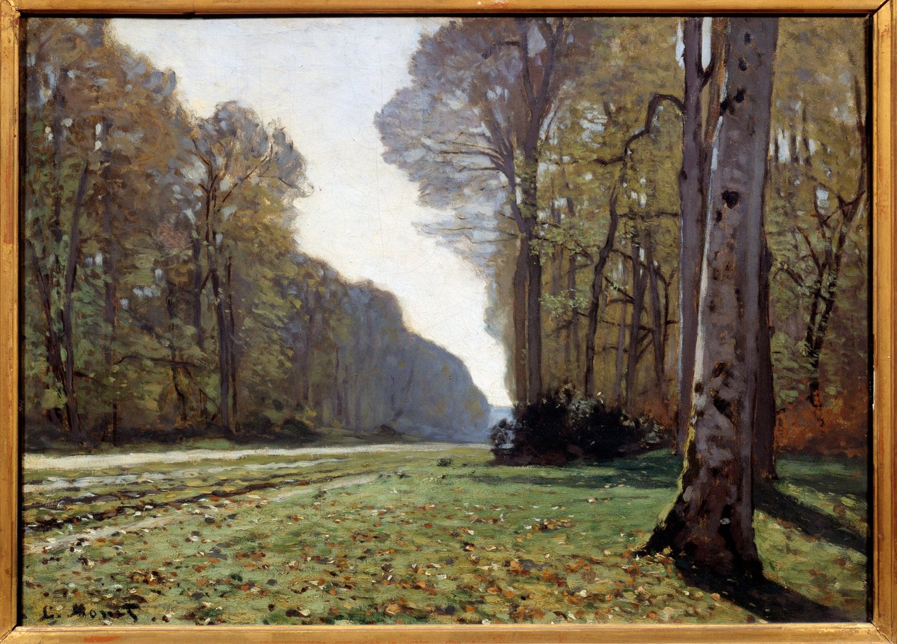 The pave of Chailly, Fontainebleau, c.1865 (olja på duk) av Claude Monet