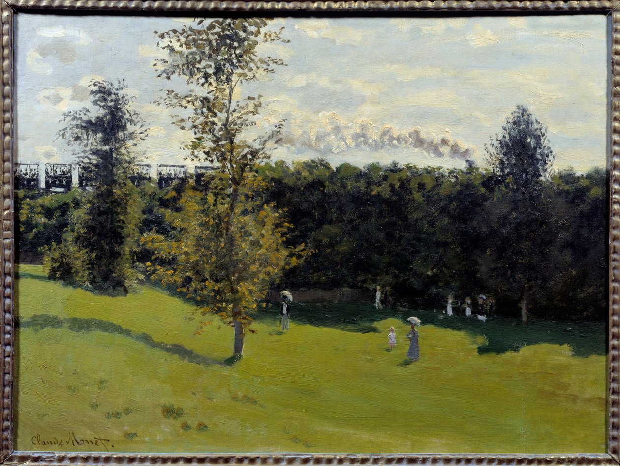 Tåg på landsbygden Målning av Claude Monet (1840-1926) 1870 Sön. 0,5x0,65 m Paris, Musee d