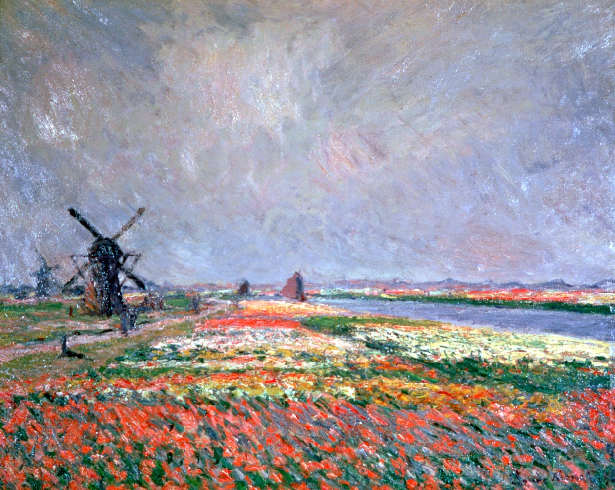 Tulpanfält nära Leiden, 1886 av Claude Monet