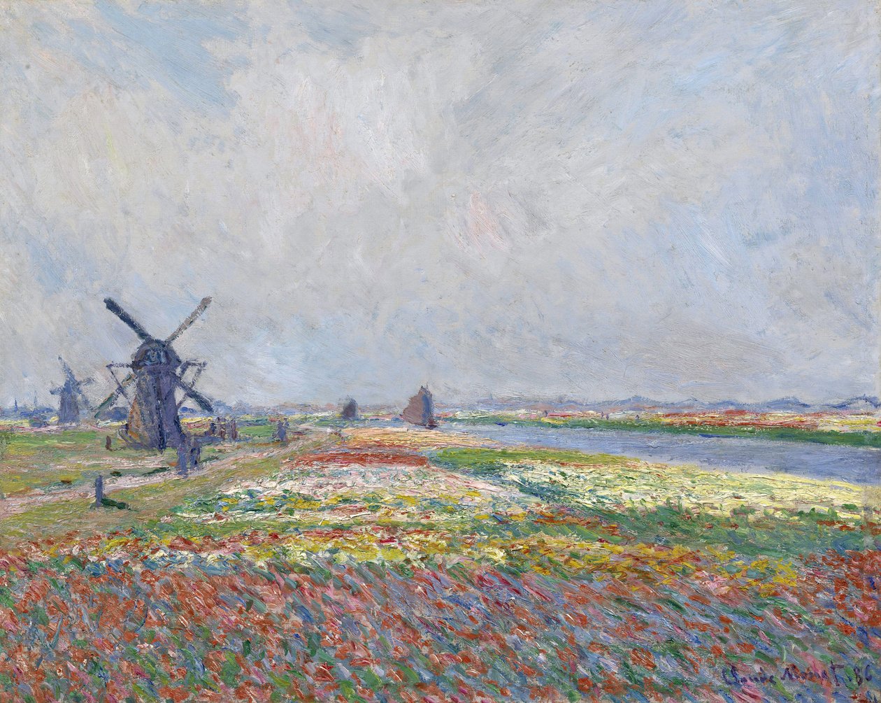 Tulpanfält nära Haag par Monet, Claude (1840-1926). Olja på duk, storlek: 66x81,5 av Claude Monet