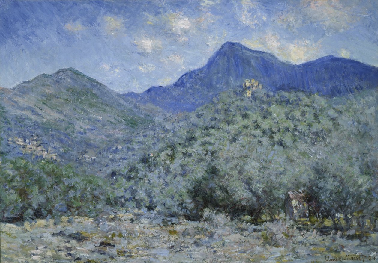 Bra dal, nära Bordighera av Claude Monet