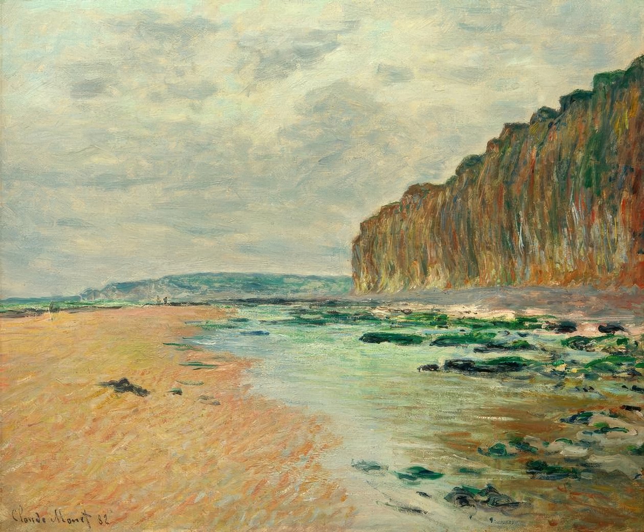 Varengeville, lågvatten av Claude Monet