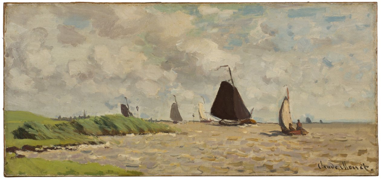 Utsikt från Voorzan av Claude Monet