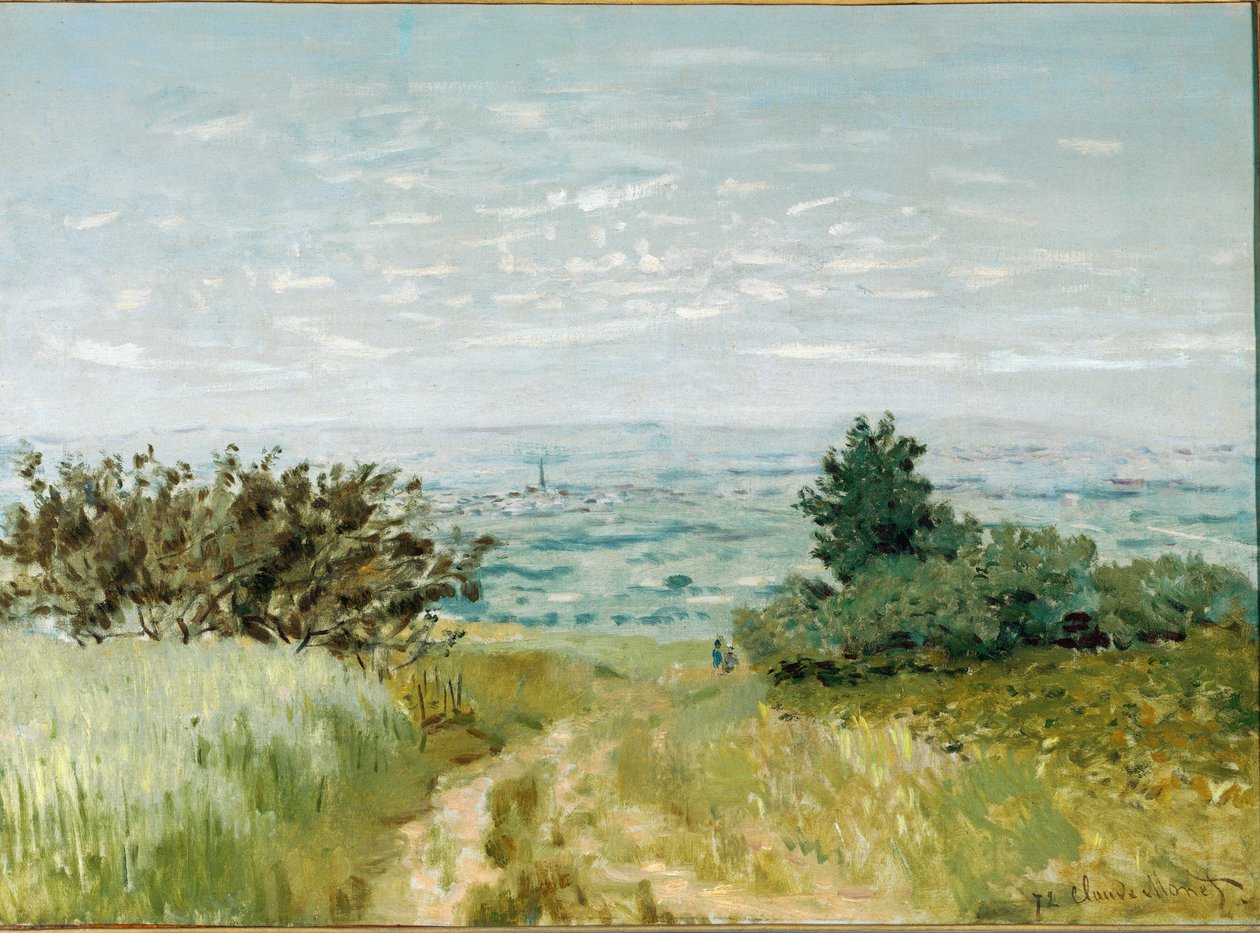 Utsikt från slätten till Argenteuil, sluttningarna av Sannois - 1872. Olja på duk av Claude Monet