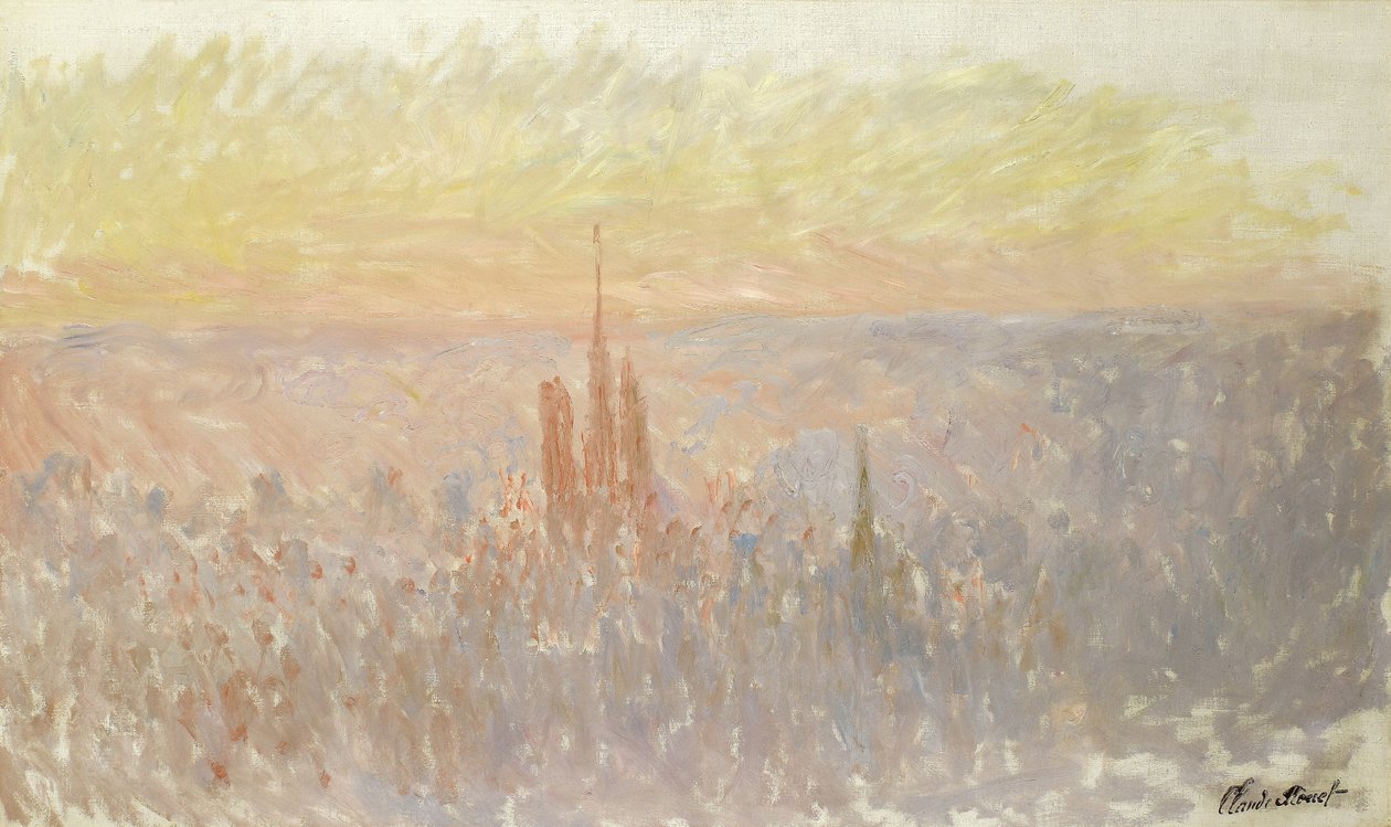 Utsikt över Rouen av Claude Monet