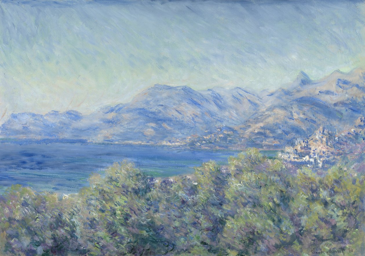 Utsikt över Ventimiglia av Claude Monet
