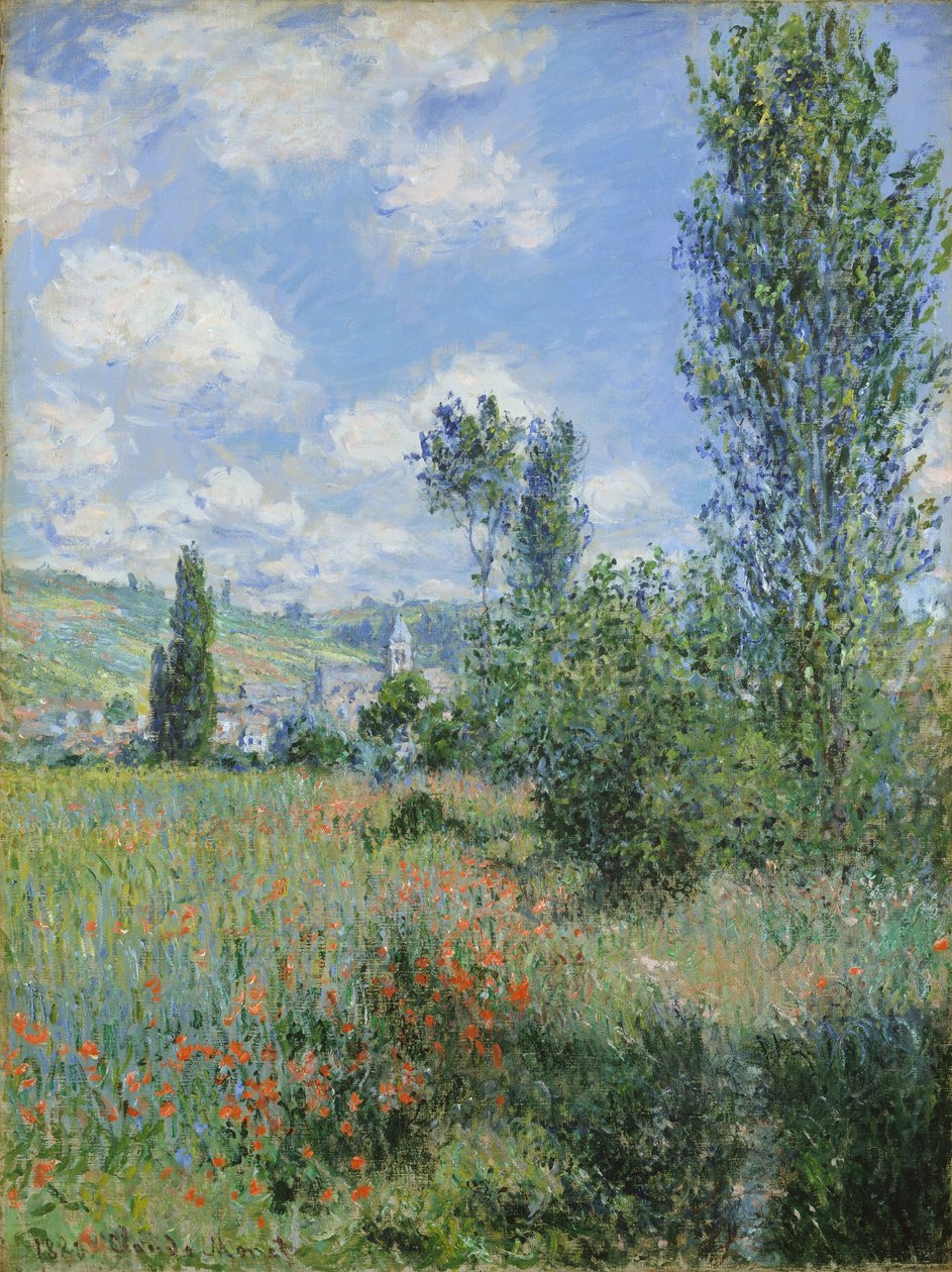 Utsikt över Vetheuil av Claude Monet
