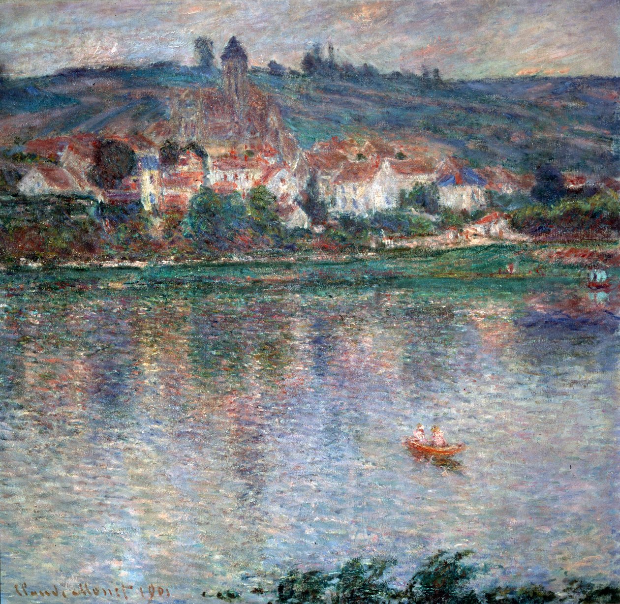Village Vétheuil, 1901 av Claude Monet
