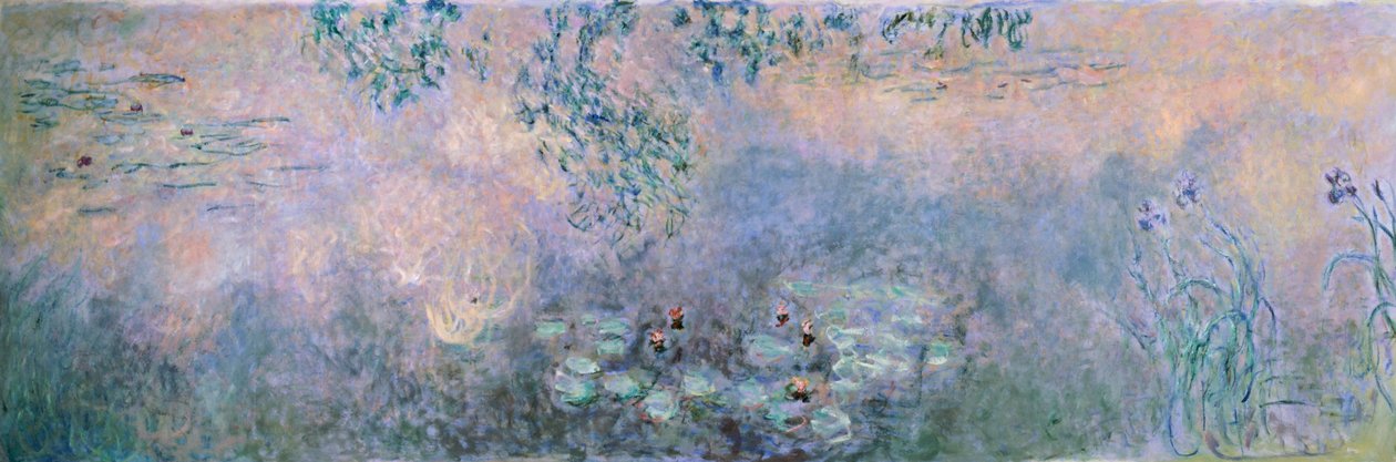 Näckrosor (näckrosdammen med iris) av Claude Monet