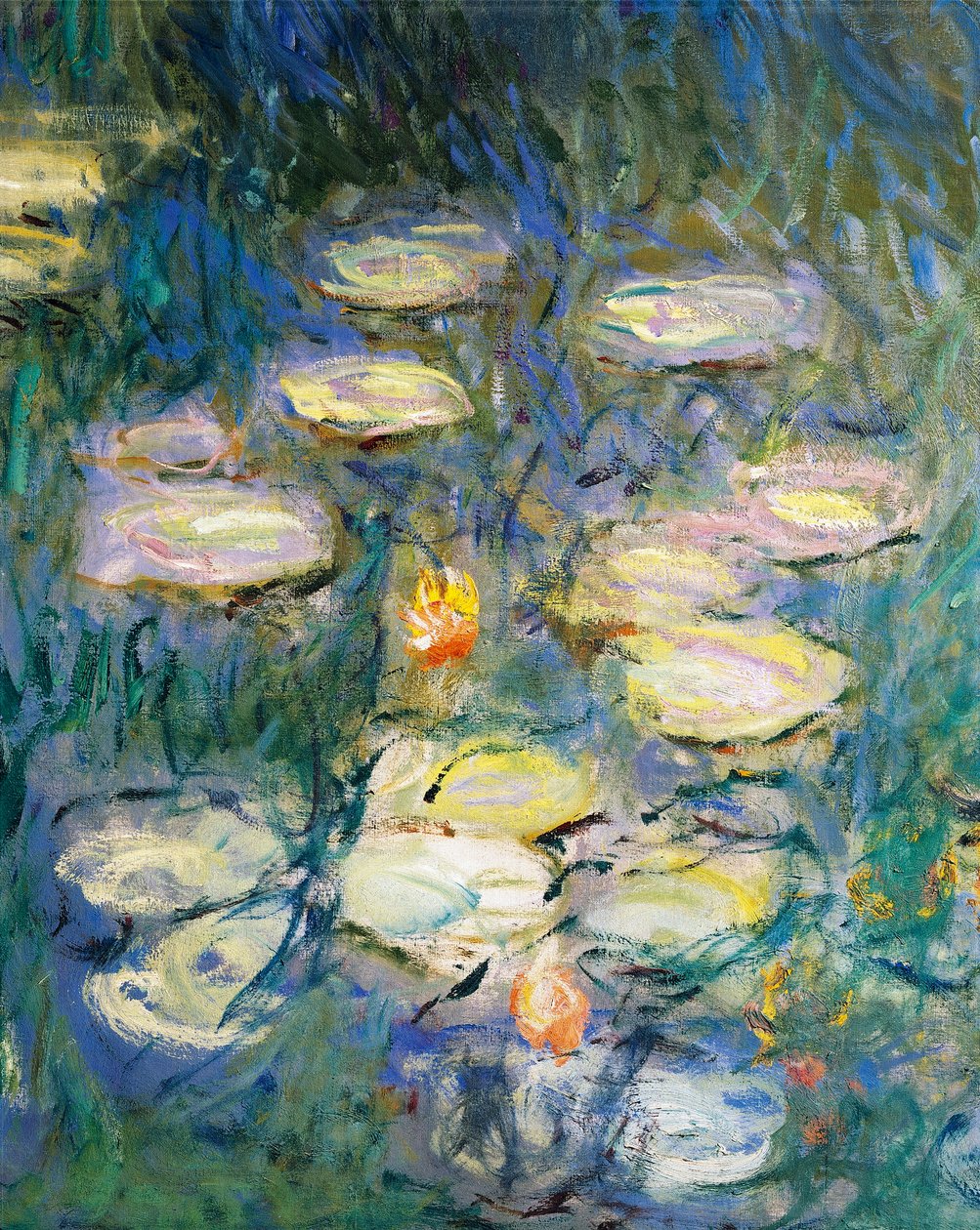 Näckrosor, av Claude Monet, detalj av Claude Monet