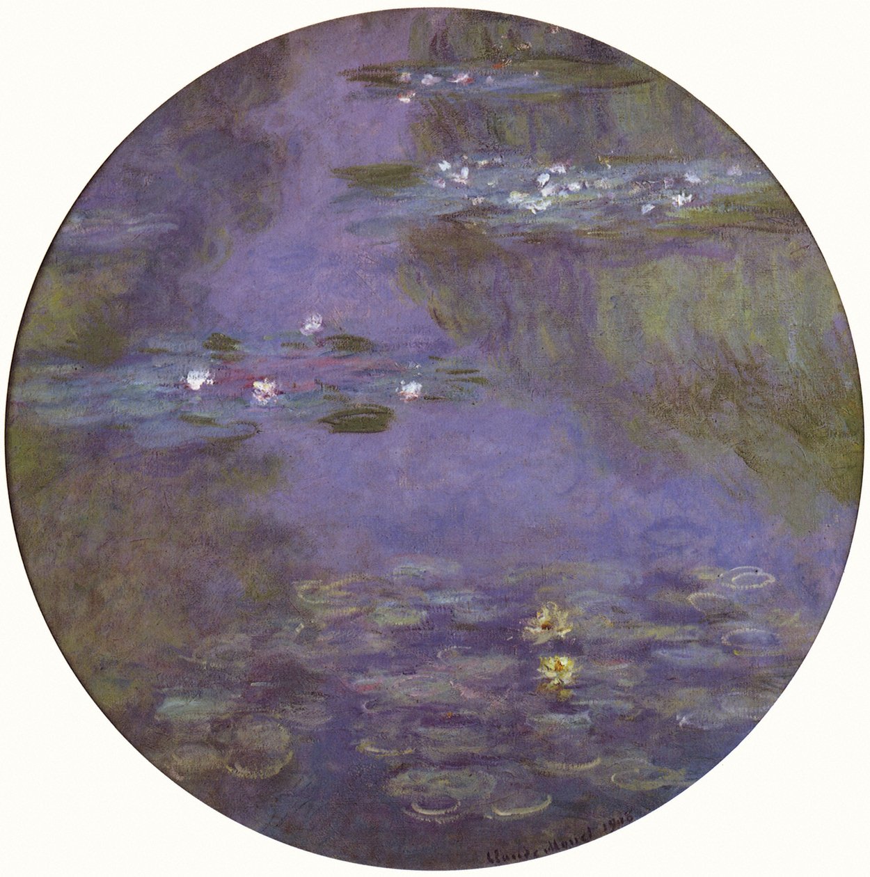 Näckrosrundel av Claude Monet