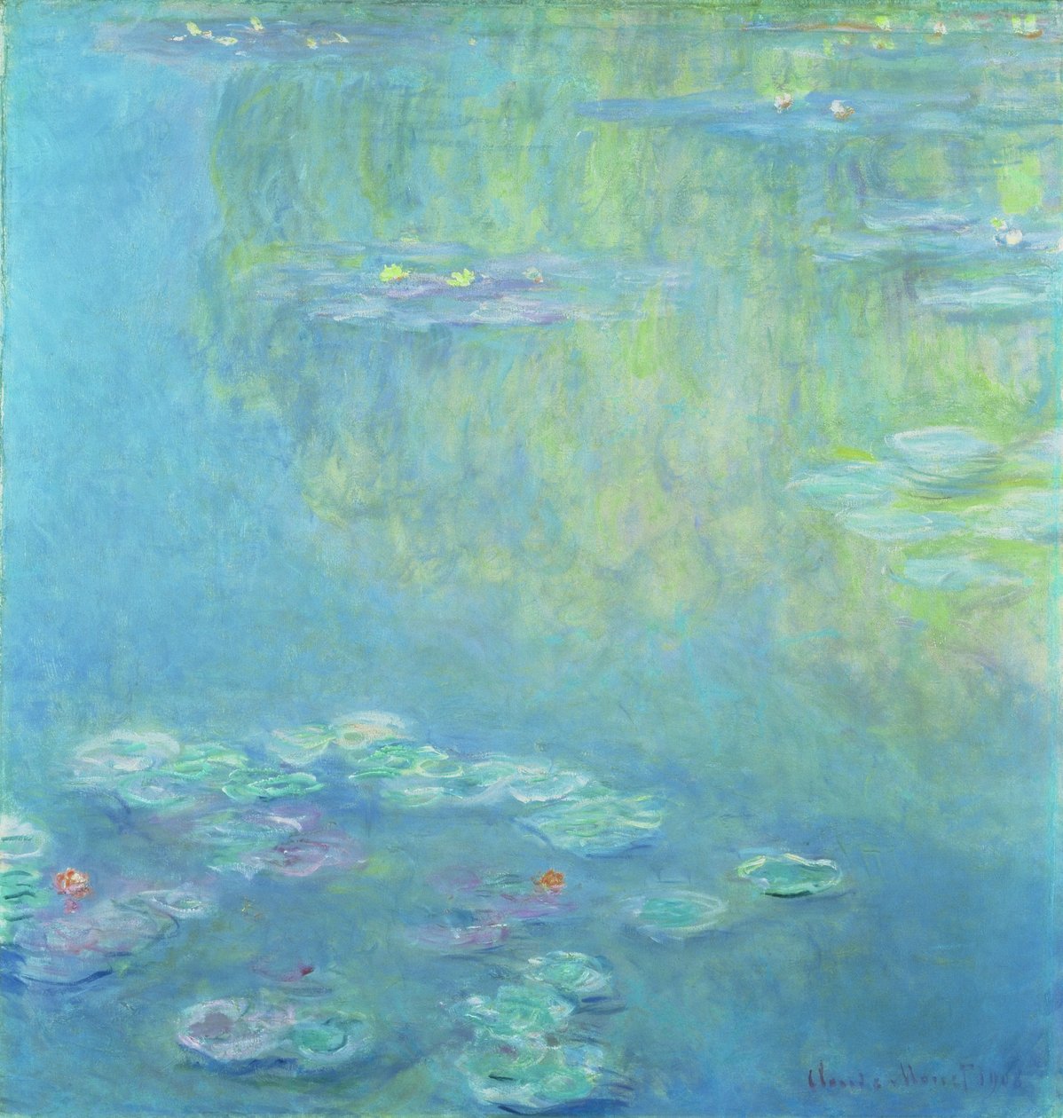 Waterlilies, 1906  av Claude Monet