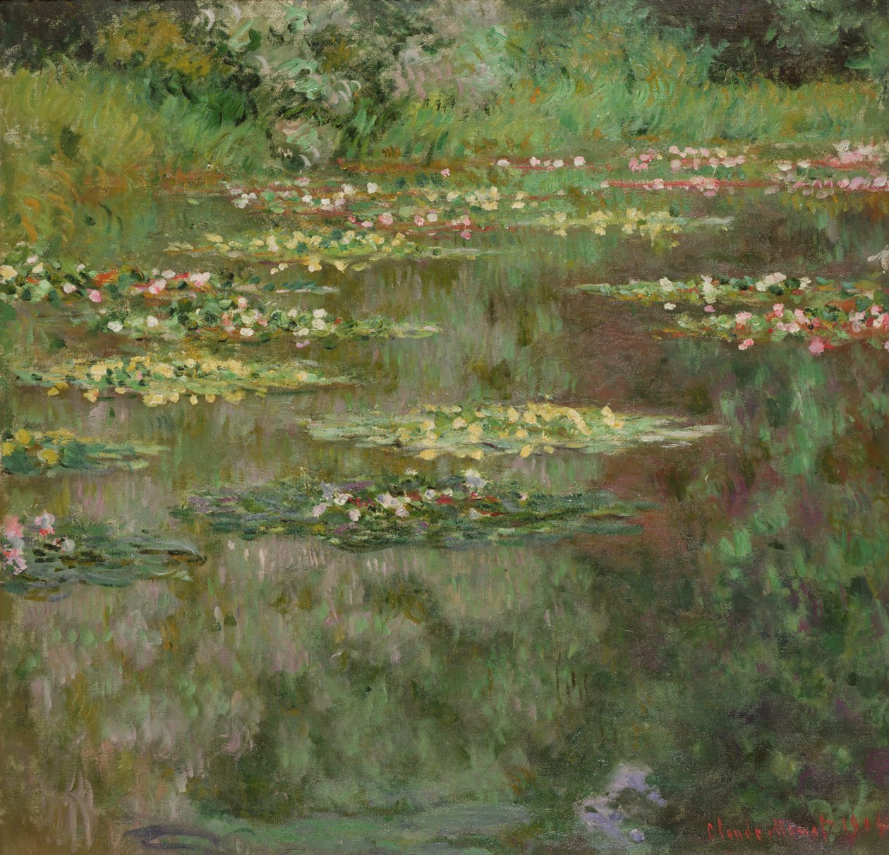 Näckrosor eller näckrosdammen (Nymphéas) 1904 (olja på duk) av Claude Monet