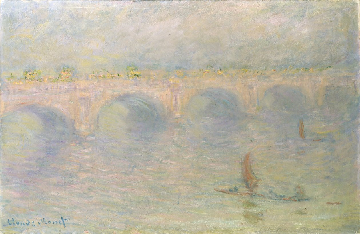Waterloo Bridge, Solljuseffekt, 1899-1901 av Claude Monet