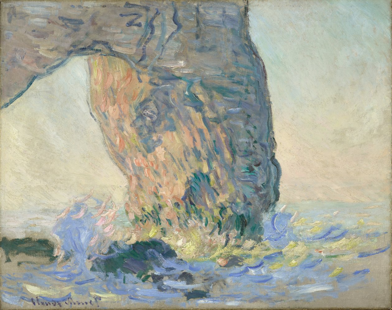 Waves at the Manneporte, cirka 1885 (olja på duk) av Claude Monet