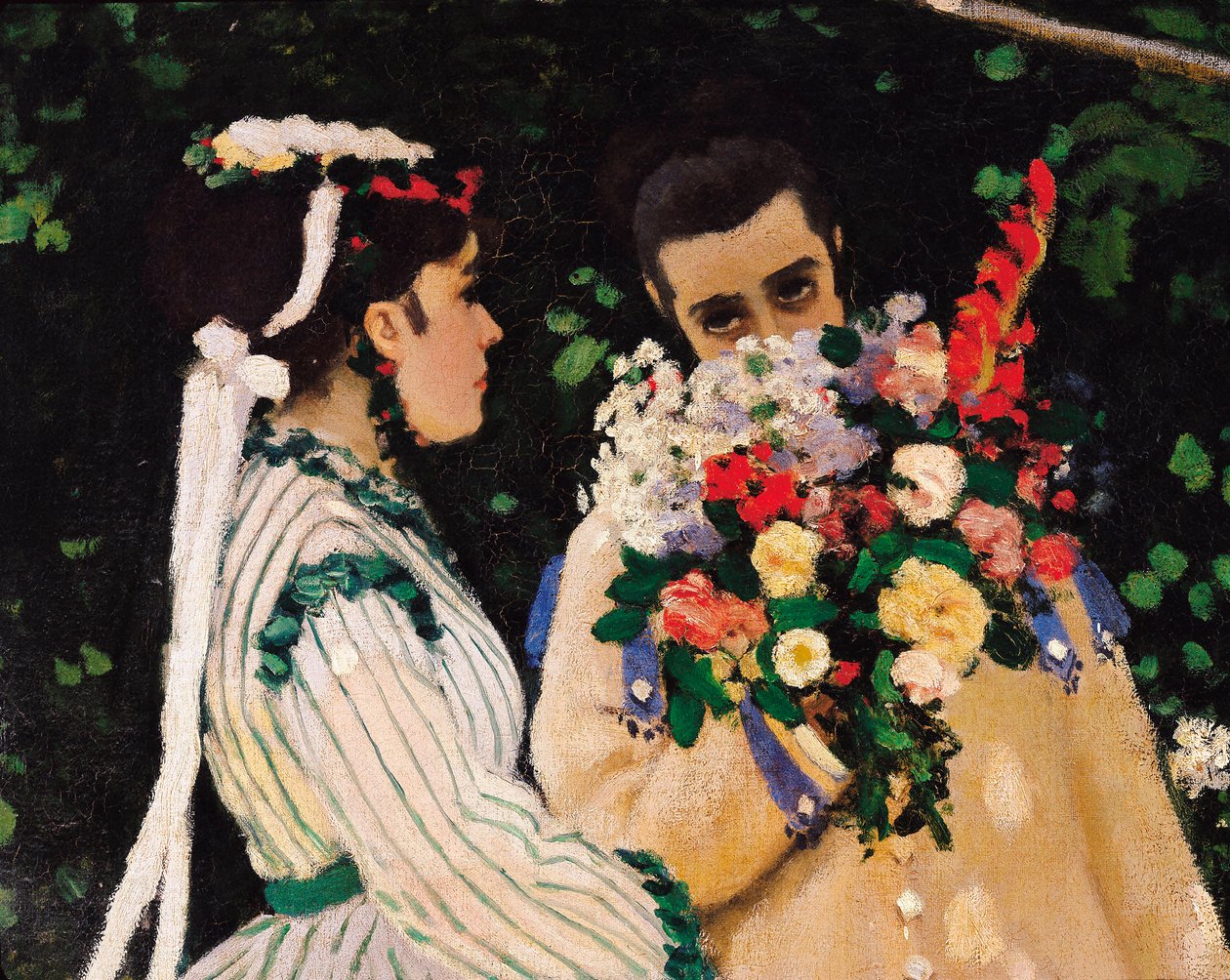 Women in the Garden, detalj, ca 1866 (olja på duk) av Claude Monet