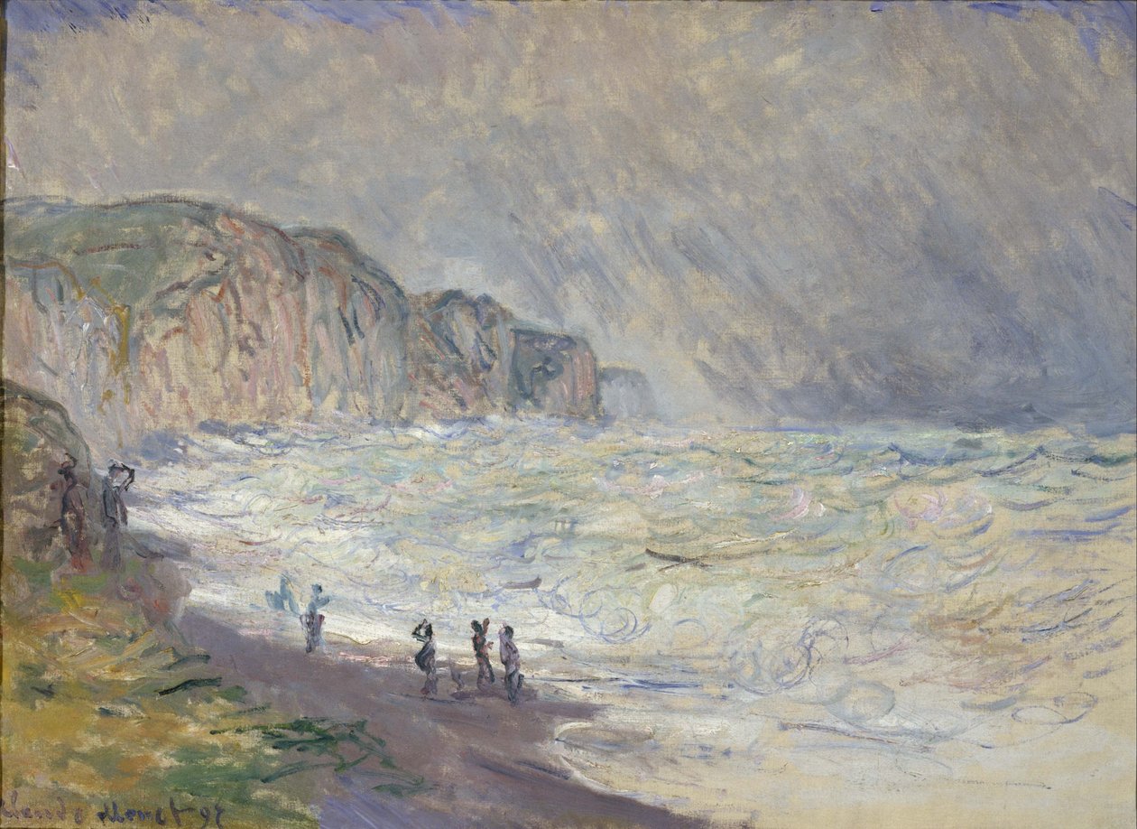 Heavy Sea at Pourville av Claude Monet