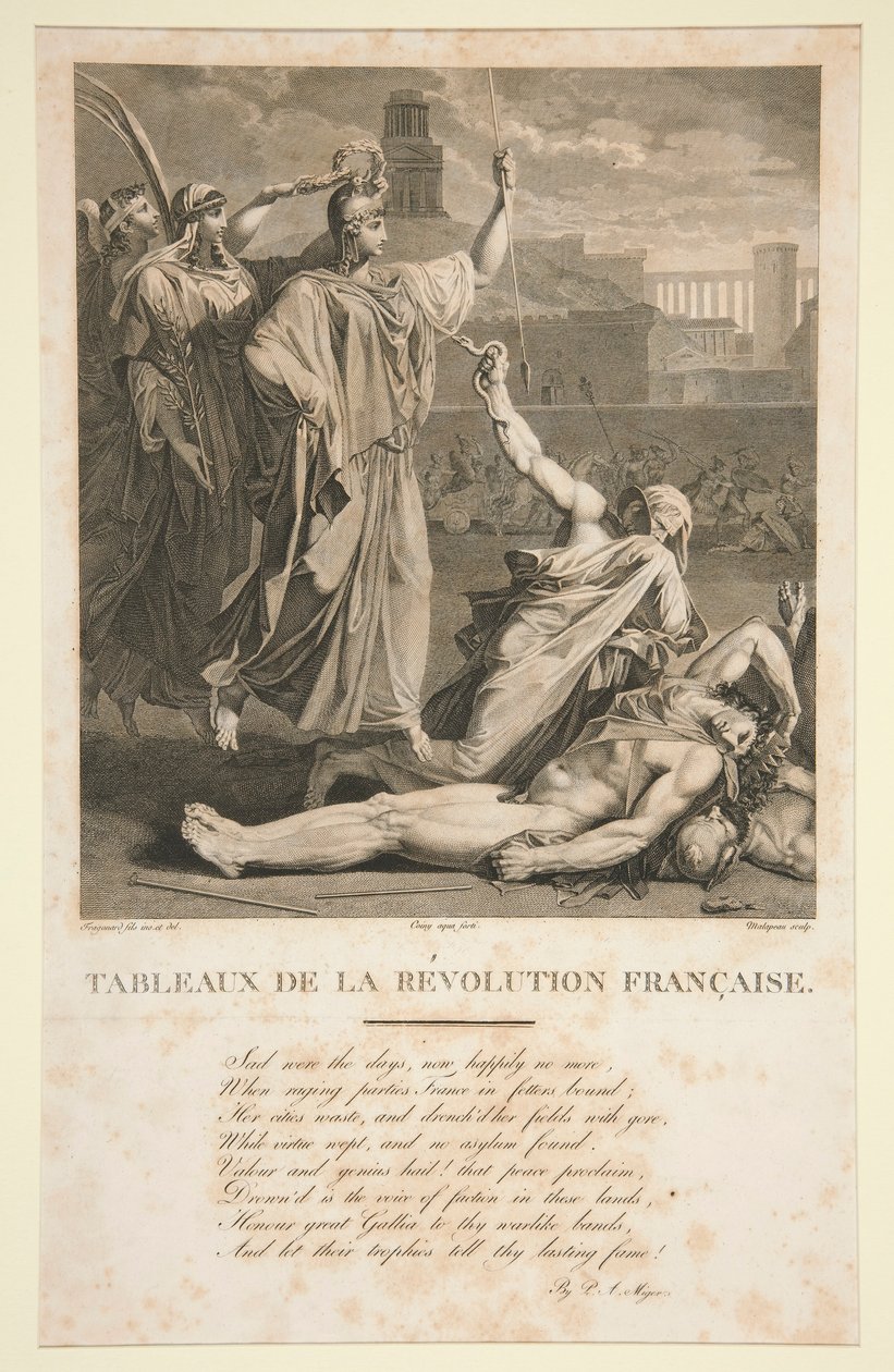 Målningar av den franska revolutionen av Claude Nicolas Malapeau