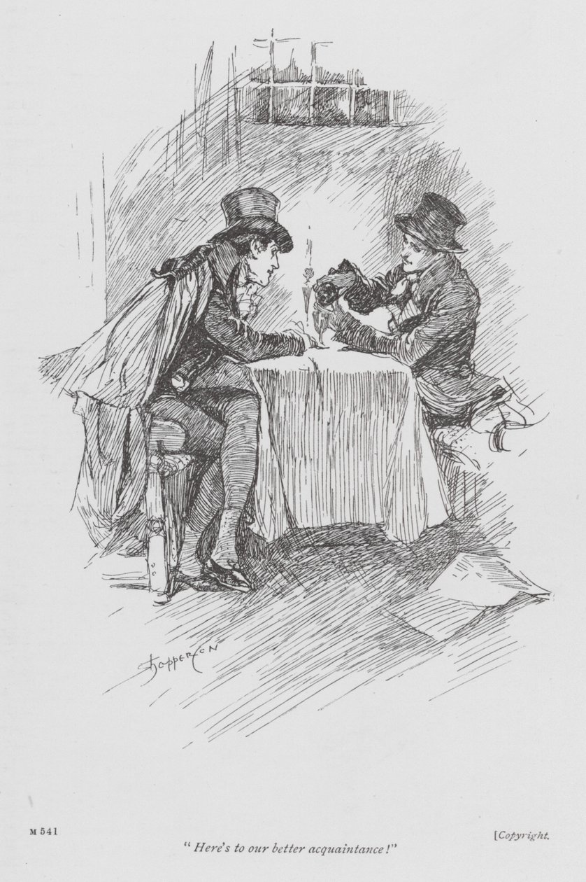 Illustration till Lavengro av George Borrow (litografi) av Claude Shepperson