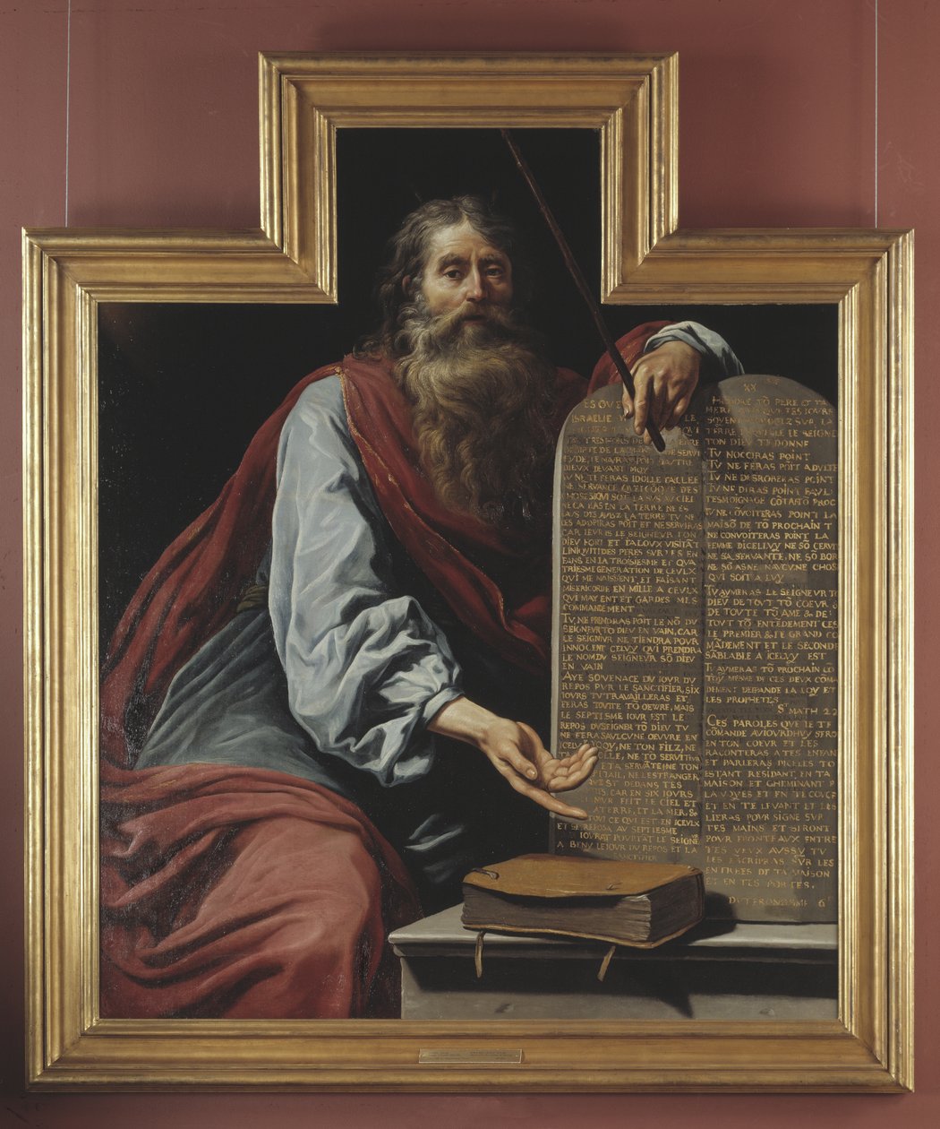 Moses med lagens tavlor av Claude Vignon