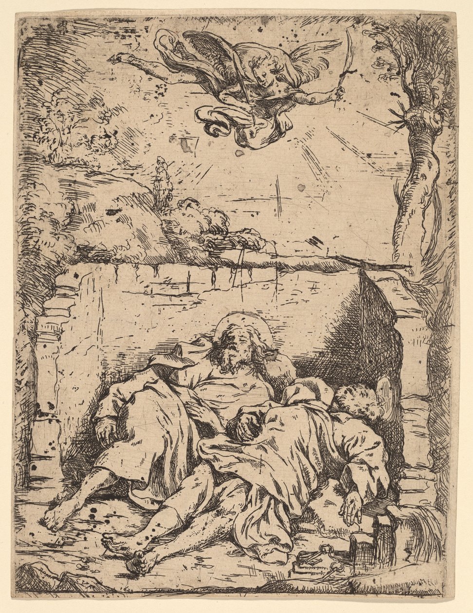 De heliga Petrus och Paulus kroppar av Claude Vignon