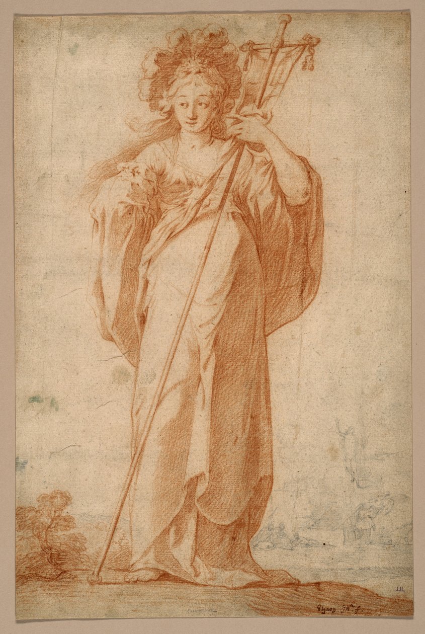 The Cuman Sibyll, c.1630 av Claude Vignon