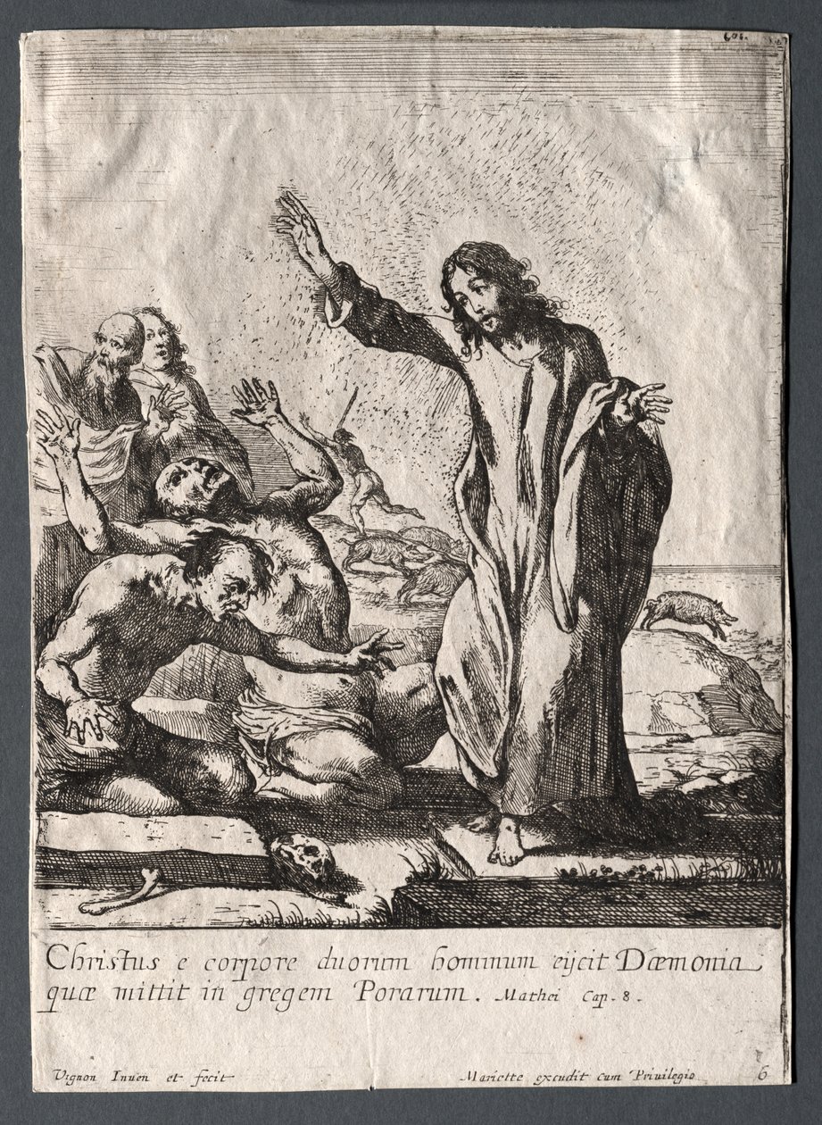 Jesu Kristi mirakel: Kristus befriar de besatta av Claude Vignon