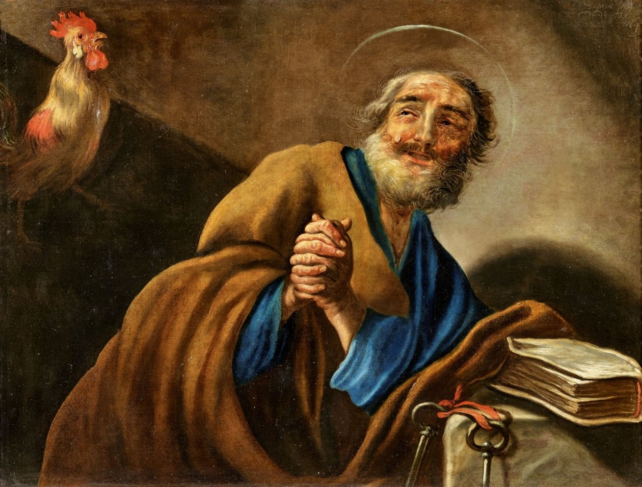Den ångerfulle Sankt Peter av Claude Vignon