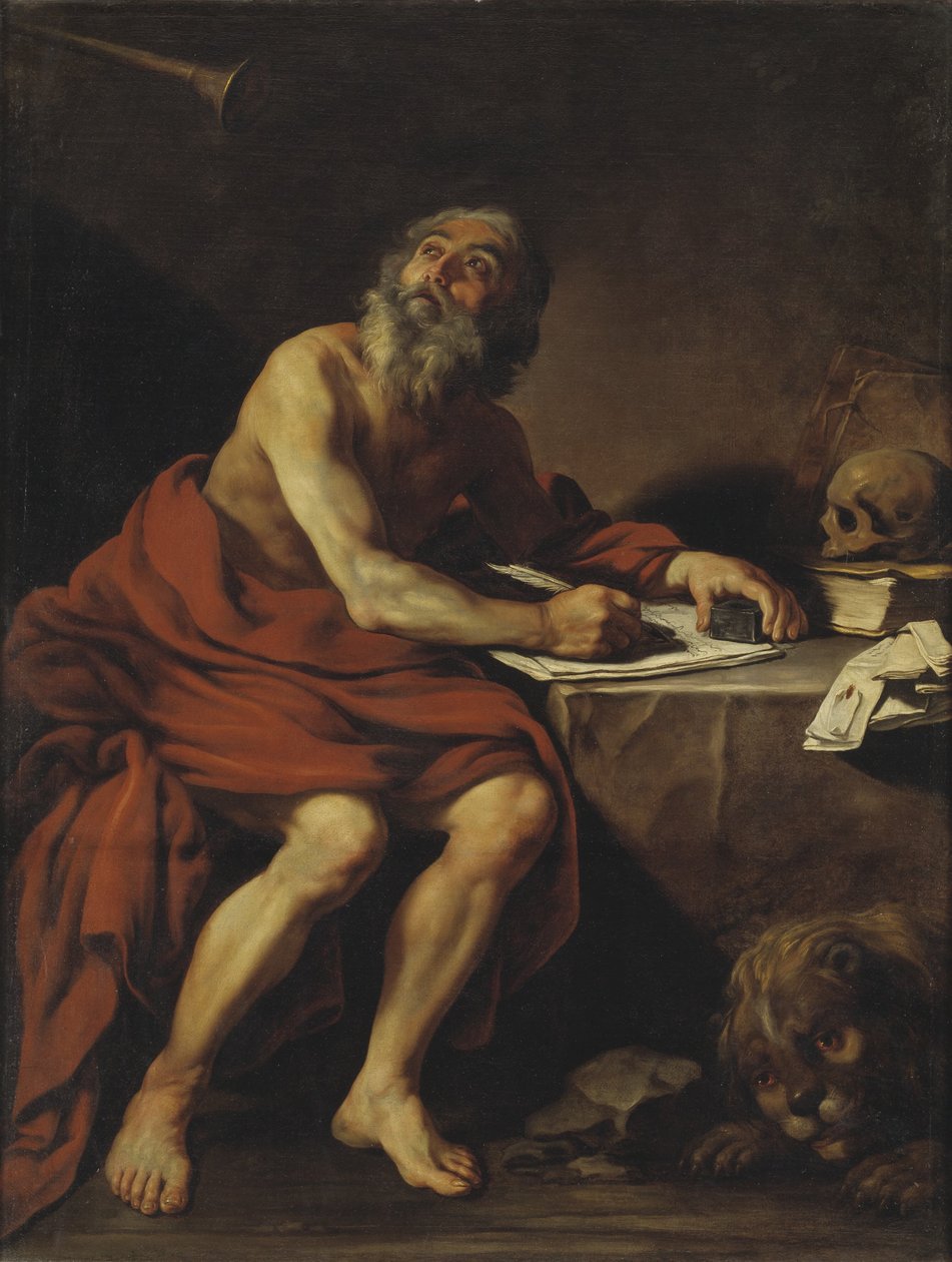 Sankt Hieronymus vision av Claude Vignon