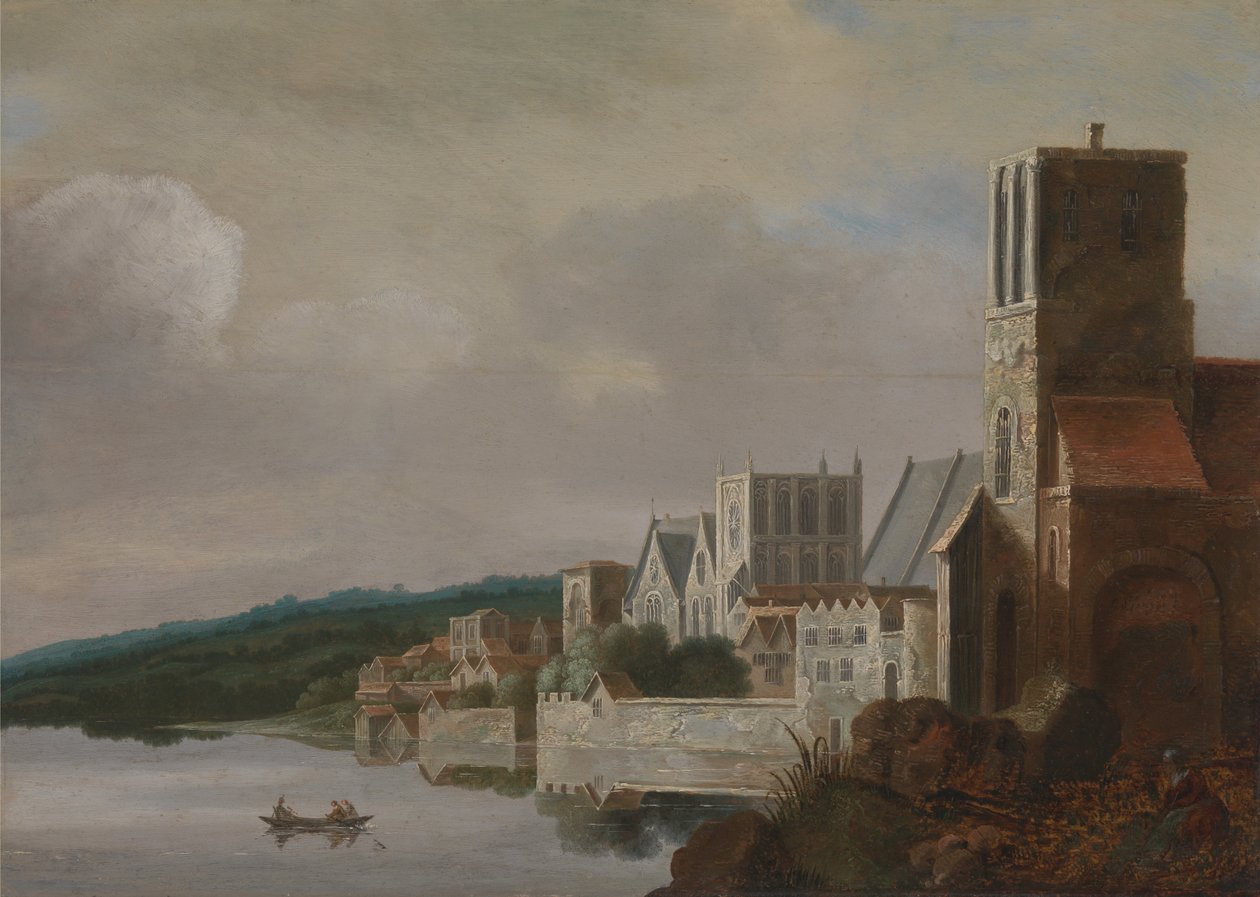 Themsen vid Westminster av Claude de Jongh