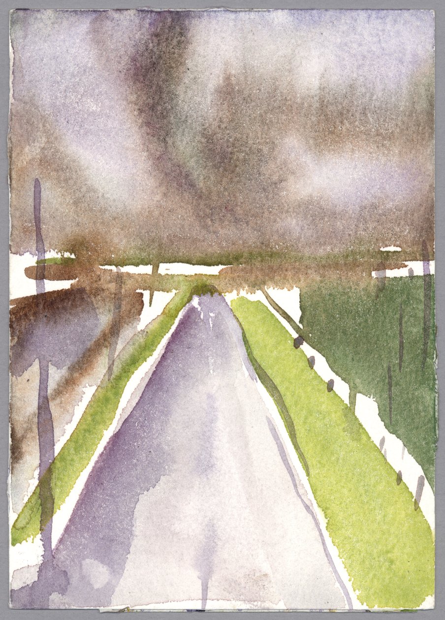Storm på väg, 1995 (akvarell) av Claudia Hutchins Puechavy