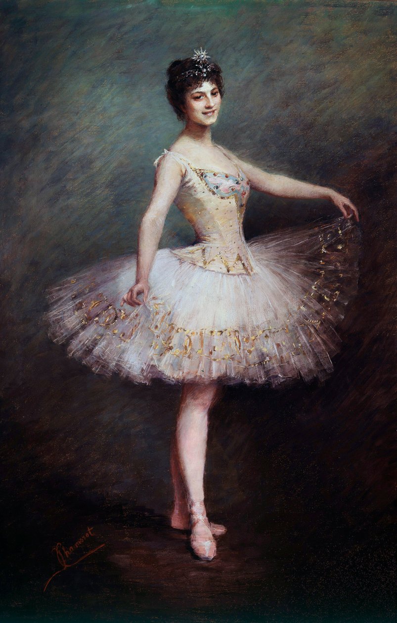 Porträtt av Carlotta Zambelli (1875-1968), italiensk dansare och pedagog Målning av Claudie Chamerot Viardot (1800-talet). 1897 Paris, Operabiblioteket av Claudie Viardot