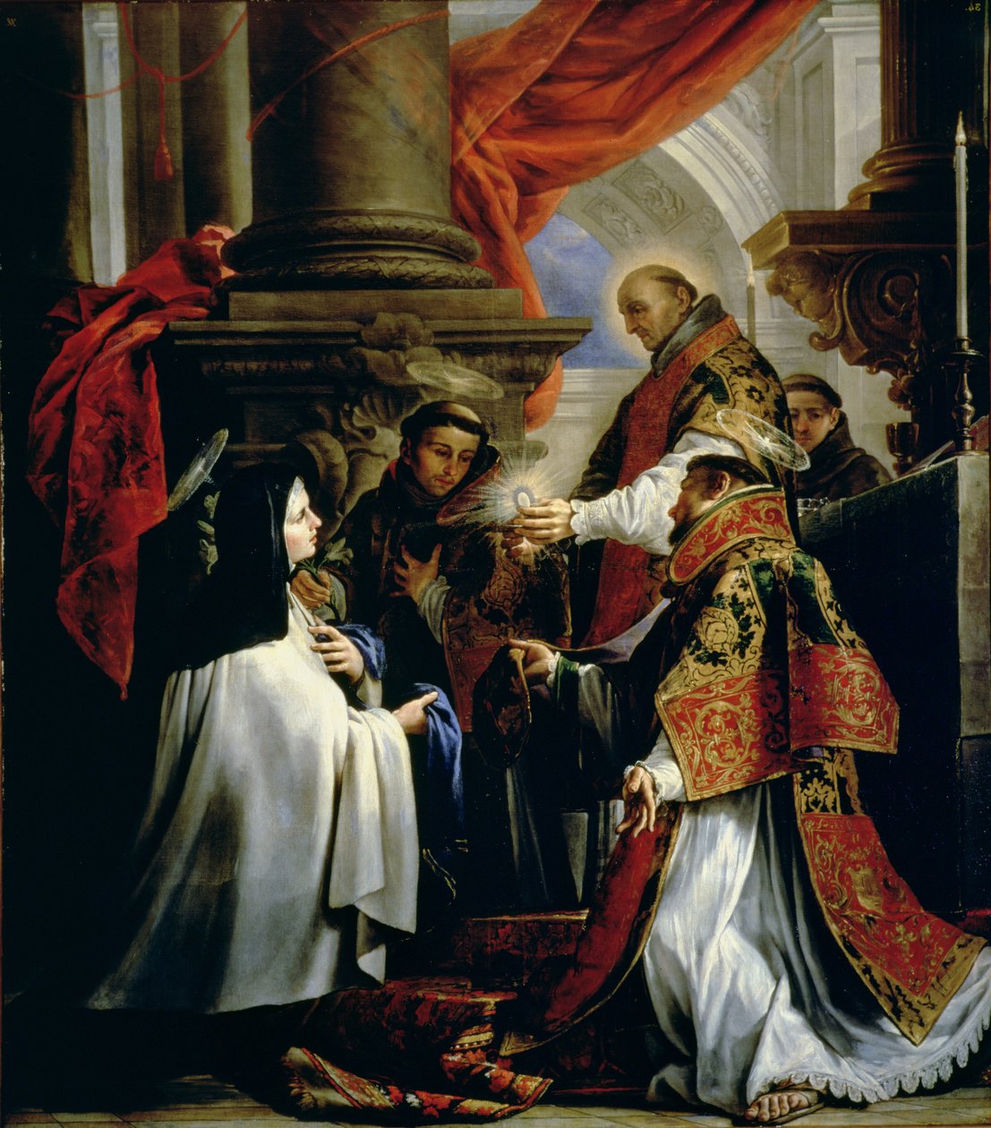 Nattvarden av Sankta Teresa av Avila (1515-82) c.1670 av Claudio Coello