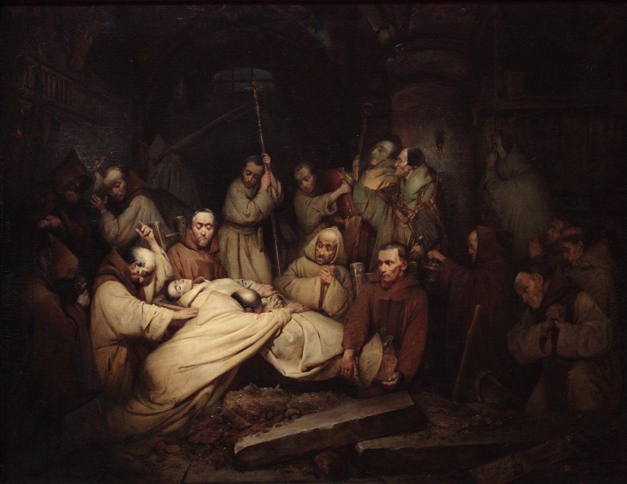 Sista scenen i Memoir of Count of Comminges av Claude Jacquand