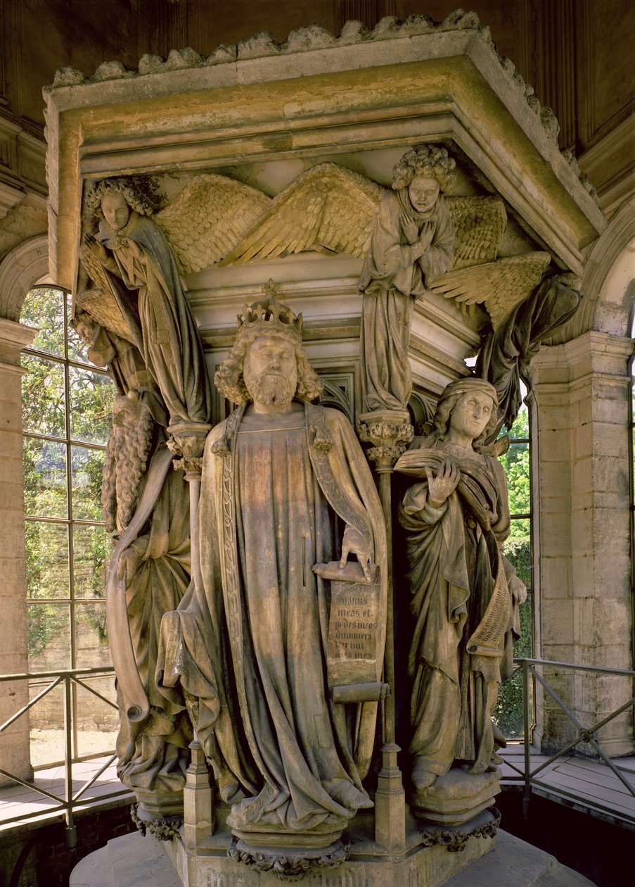 Moses brunn: David och andra profeter, 1395-1404 av Claus and Malouel, Jean Sluter